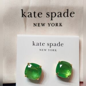 Kate Spade Vibrant Green Earrings NWT